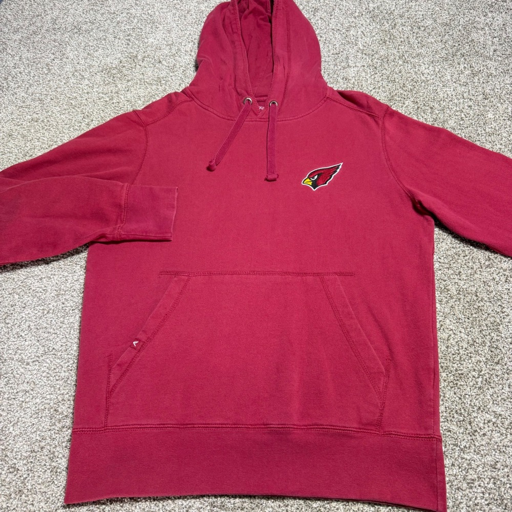 Arizona Cardinals NFL Antigua Men M Pullover Hoodie Sweatshirt Red Embroidery